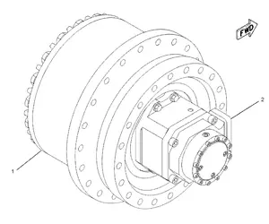 147-5784 365B 굴삭기 유압 최종 드라이브 캐터필러를위한 365C 여행 모터