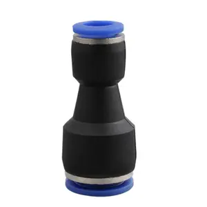 PG8-6 One Touch Push To Connect Plastic Reducer Connector Pneumatic Straight Reducing Quick Fitting For Air Hose Tube