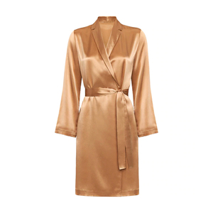 Abito <span class=keywords><strong>Kimono</strong></span> in raso puro colore da donna Guixiu con scollo <span class=keywords><strong>a</strong></span> V obliquo abito da sposa per festa di nozze - Product Image 1