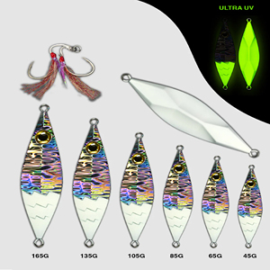 <span class=keywords><strong>Esca</strong></span> Artificiale Luminosa in Metallo da 60g/80g/120g/180g, Multi-Misura, <span class=keywords><strong>per</strong></span> la Pesca a Jigging di Salmone, Orata, Carpa, Lucioperca in Fiume e Lago - Product Image 4