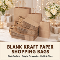 Sacs en papier kraft non couchés Yuanchuang Eco, personnalisables avec logo de marque, taille et couleur personnalisables, plusieurs tailles standard