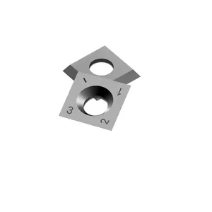 14.6x14.6x2.5mm 30 độ vuông tungsten carbide lưỡi thay thế chèn Reversible Cutter cho chế biến gỗ xoắn ốc cutterhead