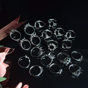 믹스 스타일 무딘 광택 매트 마무리 골드 세미 제조 완료 수제 DIY 반지 찾기 기본 홀더 저렴한 도매 - Product Image 6