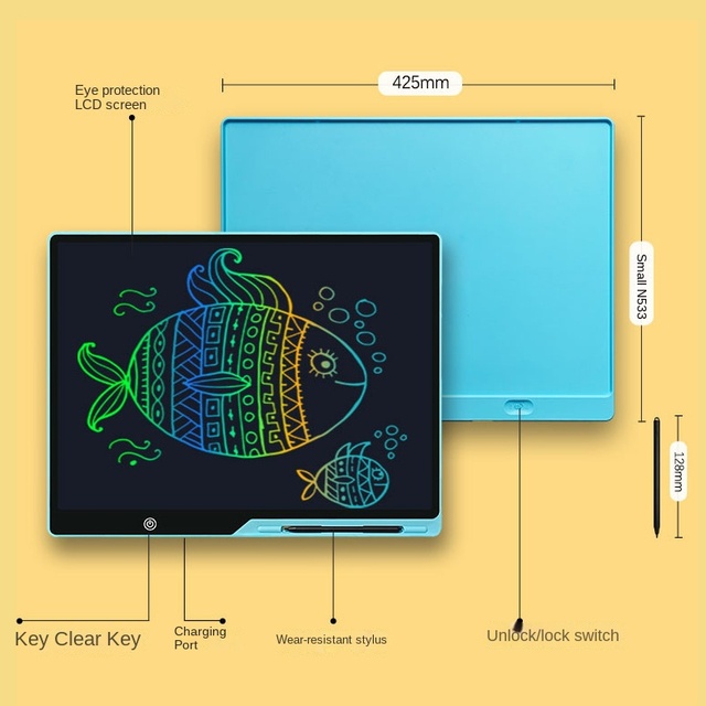 DREAM PAINTING ISLAND Large Size Charging LCD Drawing Tablet 13/16/20 Inch USB Interface Children's Graffiti Writing Pad Pen