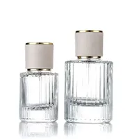 Nordique Classique Femmes OEM 30ml 50 ml 100ml Vaporisateur Vide Unique Verre De Luxe Vintage Personnalisé Bouteille De Parfum 50 ml Avec Boîte