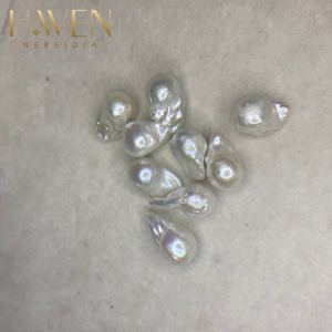 1A барокко 12-13 мм натуральный белый свободный бисер уникальная форма для S925 серебро Сделай Сам ювелирные изделия серьги - Product Image 5