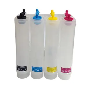 4 renk DIY sürekli mürekkep besleme sistemleri için Epson HP Canon Brother yazıcılar 80ML boş plastik şişeler CISS tankı
