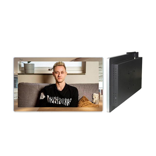 65 Inch Mirror Wall Mounted Digital Billboard Digital Signage Full View Angle Lcd Ad Player