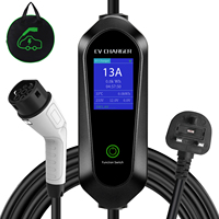 Stations de recharge pour véhicules électriques portables neuves, pratiques, 3,5 kW 16 A, chargeur rapide pour véhicules électriques avec courant réglable de type 2
