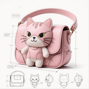 Borsa a tracolla con Design alieno con Design a forma di alieno con rientranza ricamata in ItaBag a tracolla bassa borsa <span class=keywords><strong>Ita</strong></span> personalizzata - Product Image 6