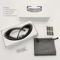 Vente en gros DIY Fun Doodles Lunettes à lumière LED Panneau d'affichage intégré IP65 SDK Affiche numérique Accessoires publicitaires pour
