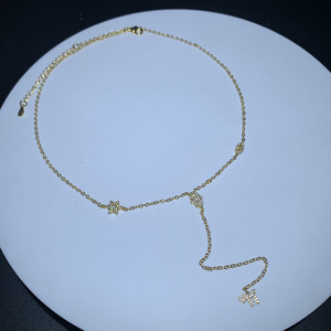 Amuleto Segno di Vita, Gioielli <span class=keywords><strong>Religiosi</strong></span> Ebraici, Collana da Donna Placcata Oro con Stella, Mano, Occhio, Charm Chai e Lariat - Product Image 5