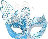 Mystérieux masque de papillon vénitien pour femme, masque de fête d'halloween, masque de bal de fin d'année, accessoires de Costumes de Bar