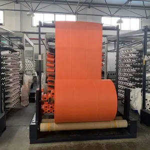 聚丙烯机织平纹管状织物卷100% 聚丙烯织物，用于卷筒工厂销售的大袋涂层织物