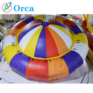 רוויה סירת דיסקו מתנפחת עם ספינר צף מים מתפתלים ציוד מים סיבוב תכונה מינימום 1 חתיכה - Product Image 2