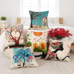 Fundas de Cojín Decorativas para el Hogar, Fundas de Almohada Desechables 100% Lino para Sublimación - Product Image 4