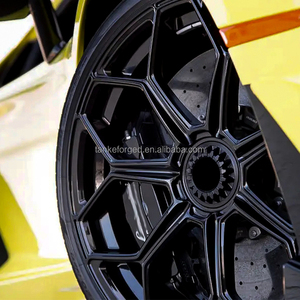 Aro de Llanta de Aleación de Aluminio Estilo LP700 con Bloqueo Central, Ruedas Forjadas para <span class=keywords><strong>Lamborghini</strong></span> Aventador <span class=keywords><strong>SVJ</strong></span> <span class=keywords><strong>Performante</strong></span> Huracán - Product Image 6