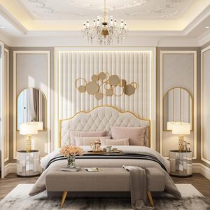 Sang trọng dày lượn sóng cong gương phòng tắm với khung kim loại, được sử dụng cho tiền sảnh, bàn trang điểm, lò sưởi, cao cấp trang trí nội thất - Product Image 6