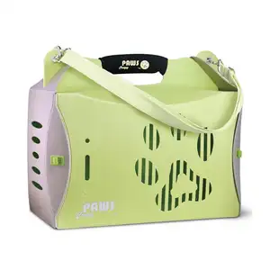100% recyclable PP colorful plastic portable dog carrier