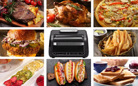 Friteuse à air intelligente 8-en-1 multifonctionnelle OEM, antiadhésive, sans fumée, numérique, pour cuisson intérieure et barbecue électrique – Offre spéciale