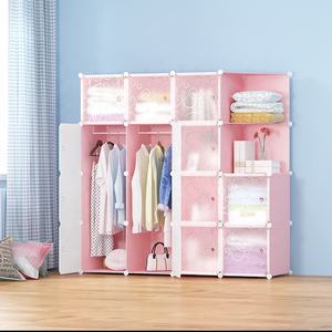 Прямая продажа с фабрики 14 двери пластиковый шкаф для хранения вещей портативный подвесной <span class=keywords><strong>almirah</strong></span> для гостиной - Product Image 4