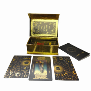 Mejor Precio, <span class=keywords><strong>Cartas</strong></span> del Tarot con Lámina Metálica, <span class=keywords><strong>Cartas</strong></span> <span class=keywords><strong>de</strong></span> Oráculo Personalizadas para <span class=keywords><strong>Lectura</strong></span> del Tarot con Guía - Product Image 4