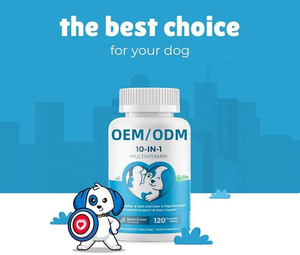 <span class=keywords><strong>Compresse</strong></span> Masticabili Multivitaminiche 10 in 1 per Cani e Gatti OEM/ODM, ad Alto Contenuto Proteico, Senza Cereali, con Condroitina e Olio di Pesce per la Salute di Pelle e Cuore - Product Image 4