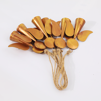 Cloche en fer en forme d'aile d'ange avec cordelette pour décoration suspendue de sapin de Noël, décoration rustique de Noël
