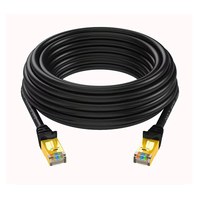 Dalam ruangan Cat6 Cat6A Cat7 Cat8 SFTP kabel Patch 1M 2M 5M 10M 20M 25M 30M 50M Ethernet LAN jaringan Jumper kabel komunikasi