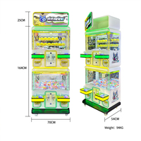 Machine de capture de poupées pour enfants, 4 joueurs, nouveau style, personnalisable, avec fonction de paiement par billets, pour centre de jeux pour enfants