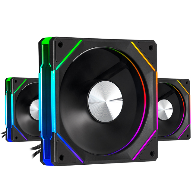 ARGB 5V 3-pin and 4-pin PWM Silent Computer Fan CPU Fan 120mm case Cooler Fan PC