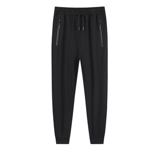 <span class=keywords><strong>Pantalon</strong></span> de jogging décontracté pour homme grande <span class=keywords><strong>taille</strong></span>, noir, respirant, extensible, avec poches zippées et <span class=keywords><strong>taille</strong></span> élastique à cordon de serrage - Product Image 1