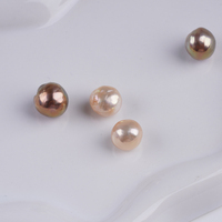 Perles d'eau douce Edison naturelles violettes roses froissées de 9-10 mm pour la fabrication de bijoux