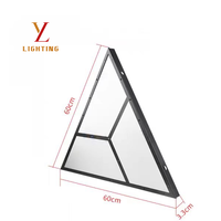 Lumière LED triangulaire à film souple AC 220V 30W RGB pleine couleur, effet personnalisé, contrôle DMX512 pour discothèque - Température de fonctionnement de -40 à 80°C