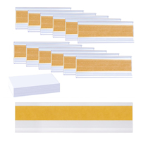 Porte-étiquette en plastique transparent pour supermarché DBR, porte-prix adhésif, bande de données