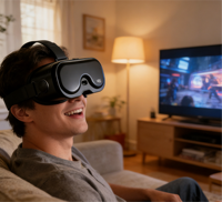 Lunettes VR 2026 les plus vendues NOUVELLES Lunettes de réalité virtuelle mobiles >80 pouces Écran plein écran Lunettes VR à grand angle Casque VR