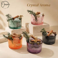 Diffuseur d'arômes en pierre de cristal en gros, diffuseur d'huiles essentielles, support de parfum, logo personnalisé, OEM, ODM