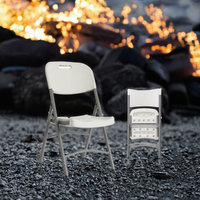 Chaise pliante en plastique, durable, confortable et moderne, empilable et étanche pour les fêtes en plein air, salon et cuisine portables