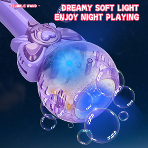 Baguette à <span class=keywords><strong>bulles</strong></span> lumineuse pour jeu d'été en plein air en gros Ensemble de bâtons à <span class=keywords><strong>bulles</strong></span> électriques Cadeau pour fille en plastique durable - Product Image 3