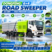 Camion balayeuse routière Dongfeng 6*4, 12 m³ avec lavage haute pression