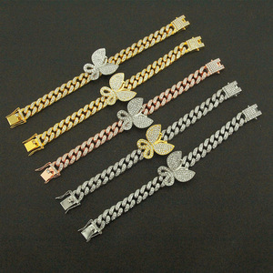 Pulsera de Cadena Cubana, Diseño Tridimensional, Elegante, Joyería Tanjing - Product Image 4