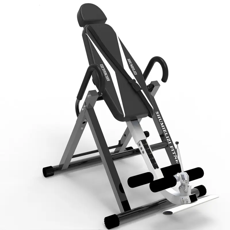 2020 Nieuwe Gym Apparatuur Zwarte Kleur Inversie Tafel Fitness En Body Building Inversie Tafel Decomprimeren Handstand Machine