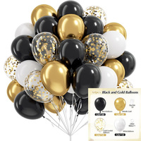 Grosir 12 Inch 60 PCS Set Kit Balon Vintage Pink Hijau Emas Putih Campuran Balon Pesta untuk Pasokan Massal Balon Konfeti