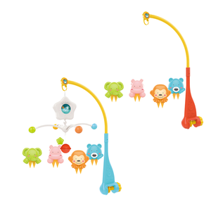 Nouveau-né 2 en 1 bébé ABS jouet lit cloches projecteur musique <span class=keywords><strong>rotatif</strong></span> chevet <span class=keywords><strong>hochet</strong></span> avec musique lumière éducatif suspendu mignon - Product Image 1