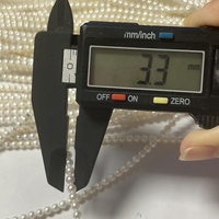 Perles d'eau douce cultivées de 3 à 3,5 mm, blanches naturelles, rondes, en vrac, certifiées pour la fabrication de bijoux