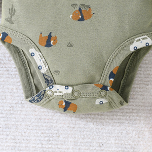 Ensemble Cadeau Douche Style Décontracté Direct Usine pour Bébés Filles Nouveau-nés Été – Grenouillères et Bodys Manches Longues 100% Coton – Nouveauté - Product Image 6