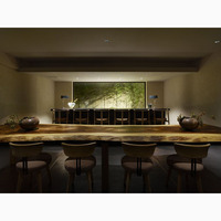 Meubles de restaurant, chaises et tables de style moderne de luxe 5 étoiles en bois massif pour hôtels, cafés et restaurants commerciaux