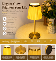 Lampe de table d'ambiance sans fil en tissu blanc cassé, à LED, alimentée par batterie, rechargeable, avec variateur tactile USB Type C, idéale pour restaurant