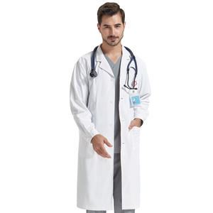 Blouses de laboratoire unisexes à la mode en coton durable, parfaites pour les étudiants, les techniciens et les travailleurs de la santé. - Product Image 2