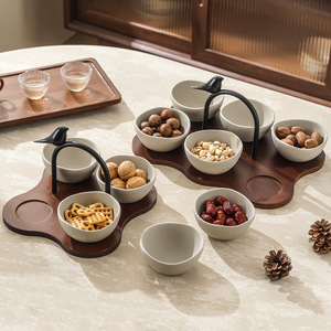 Assiette à fruits irrégulière de style rétro vintage, plat à collation, vaisselle décorative de luxe pour table de mariage, <span class=keywords><strong>service</strong></span> haut de gamme pour salon de thé, dessert de fête - Product Image 4